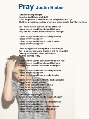  Justin with lyrics<3