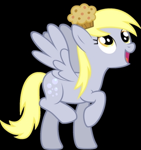  Derpy is a unique backround pony, she is different and special... and I think anda know why. She has derpy eyes. What's lebih cute than a little derp face pony? :D