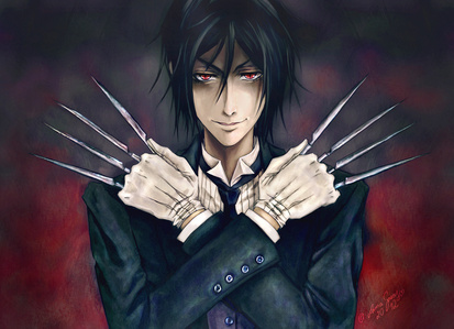 Sebastian Michaelis (Black Butler) He will kill tu with literally the biggest smile on his face