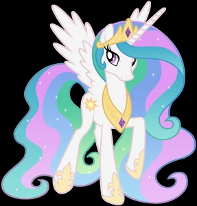 Princess Celestia from My Little Pony: Friendship is Magic. :3