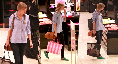 Taylor shopping at Victoria's secret :)