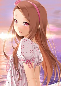  Well...i already 発言しました in that other 質問 about similar hairstyles that mine was similar to Iori Minase from Idol M@ster and since she's already a brunette... Okay,so I look like Iori Minase from Idol M@ster only a bit older/mature/taller,no headband (not my style) and eye color a deep brown...the eyes shape is spot on too,since i have...narrower-i guess あなた could call it that-eyes,y'know...Asian eyes (?) :P