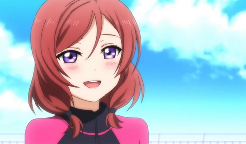  Maki Nishikino from 爱情 Live! and this is the first picture that came up of her!
