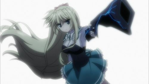  Lilith Bristol from Absolute Duo, with a ライフル as her Blaze