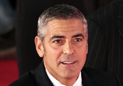  Clooney with a touch of grey hair<3