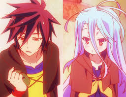  - Girl is: Shiro from No Game No Life, She is cool and very cute girl - Boy is: Sora from No Game No Life, both of them is couple and very clever