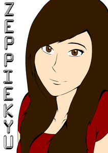 Here's a kind-of anime styled self portrait that I drew based off a photo.

I'm still working on it, it's very unfinished. Was supposed to be for my deviantart avatar.... lol dropped this project months ago.