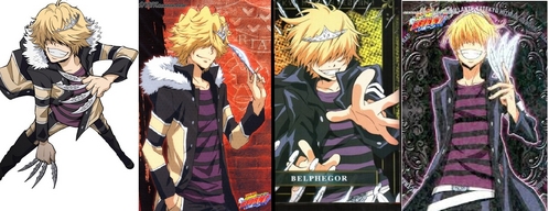 Belphegor from katekyo hitman reborn (in the picture:on the right is the present Bel,on the left is the future Bel)