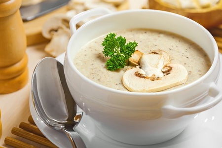 i dont like soup but. mushroom soup is not bad