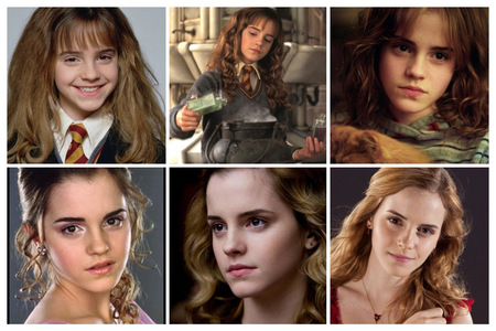 Emma as Hermione,the brightest witch of her time