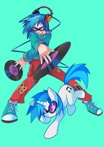 My Favorite: Vinyl Scratch!!!!!! - She's the best pony Dubstep DJ out there!!!

Least Fave: Rarity - I find her annoying plus I really hate girly girls....