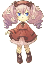  Luna from Harvest Moon: Animal Parade. She looks like she is only six, and she is so small, she has to jump to baciare te if te marry her, and yet, she is 16. What the heck!?
