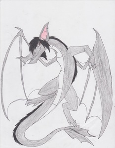  My drawing~ It is I as a dragon!~