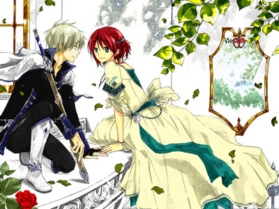 Shirayuki and Zen from Akagami no Shirayukihime. My OTP ~<3

I also love these couples~

http://www.fanpop.com/clubs/cheng_cheng/picks/results/1498458/top-13-anime-manga-couples-which-one-prefer