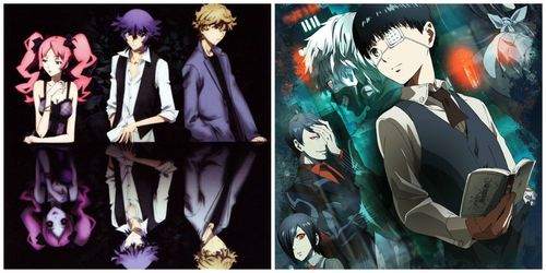 Shiki and Tokyo Ghoul, it has this "back to life as monsters" intense stories, where humans are opposed to Shikis or Ghould, it's a battle of grounds really....To find who should be on top of the food chain, will it be humans or monsters (Ghouls or Shikis), they also both have the main character getting transformed into a monster and both have extreme gore death scenes that will give chills to anyone...

However, even though the way that the plots unwraps are very different, Shiki reminded me of Tokyo Ghoul because of the struggle of men kind surrounded by monsters with two faces.
