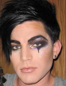  Adam wearing makeup :)