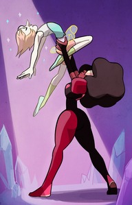  Other than the Doctor, I'd have to say either Pearl au Garnet from Steven Universe.