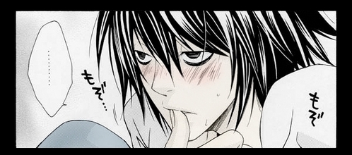  L Lawliet...fanpoping in health class, that's my face...right now.