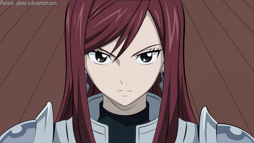  i think the most beautiful ऐनीमे character is Erza Scarlet - Fairy Tail