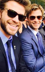  the 2 hot Hemsworth brothers,Chris and Liam<3