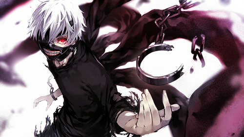 Kaneki from Tokyo Ghoul of course!! Because he's hot, cool and amazing >///<