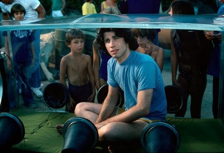  John from The Boy In The Plastic Bubble wearing blue :)