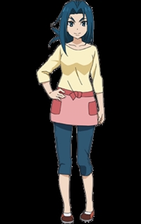  The main character's mum, Suzumi Mikado from Future Card Buddyfight! Trading card game anime!