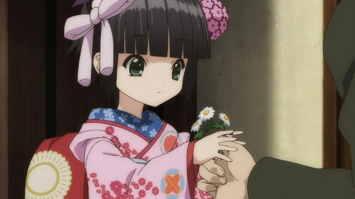  Her name is Yune and she is the main character of the জীবন্ত Ikoku Meiro no Croisée :)