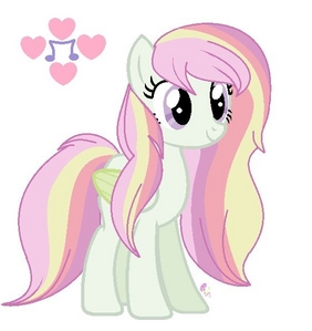  Here's my new OC, 愛 Tune, She is not a shipping of Pinkie Pie and Fluttershy.