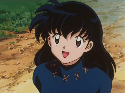My first anime crush was Kagome Higurashi from Inuyasha. Her hair, her voice, her eyes and her smile are beautiful.