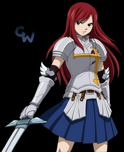 Erza from Fairy Tail. Shes just super cool and super pretty