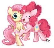  hmm... Fluttershy o Pinkie Pie... i dont know :'( Fluttershy: its because i dont talk much in real life Pinkie Pie: because I'm talkative on games and i Amore candy. and i have TOOONS of friends! i can't count them at all.