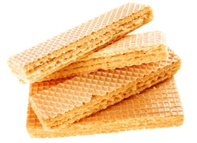  I tình yêu wafers, Sô cô la hoặc Vanilla ones. It's basically a sweet cheeto tho. (Mostly air and whatnot)