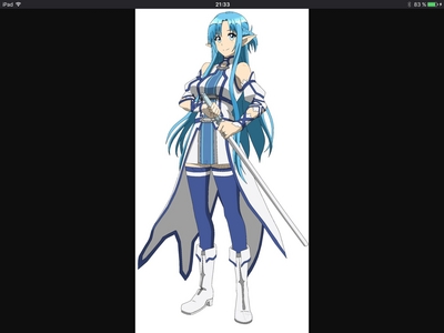  Asuna from sword art online (but as her awatara in alfhiem online.)