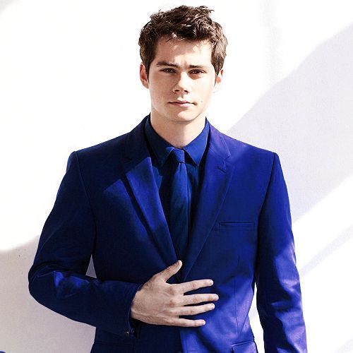  Dylan wearing a blue suit <33