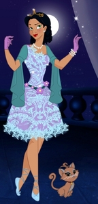  I would create my original princess. She would be a modern 일 princess, but still formal outfits. I made this picture of what she might look like on a princess generator I found.