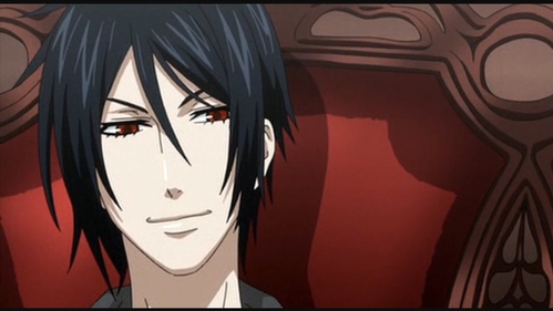  I would recommend watching Black Butler (Kuroshitsuji). It is English dubbed and it has 1 main hot guy in it (in my opinion). Here He is. I cant help but fangirl whenever I see him doing something sexy :D