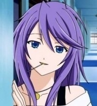  If your talking about her her name is Mizore Shirayuki from The عملی حکمت Rosario Vampire she is a snow monster