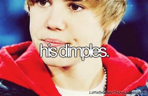  young Bieber dimples