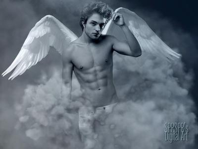  he's an Энджел with или without wings<3