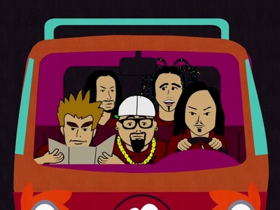  Either Kyle au South Park's version of the Korn guys.