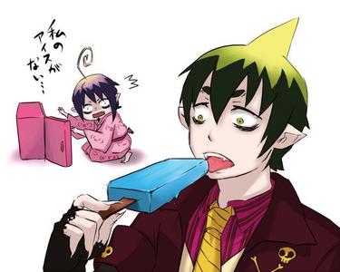  Amaimon from Blue Exorcist looks like a fairly average teenage boy, but he's really a sadistic and masochistic Demon King who lacks human empathy and the ability to feel most emotions. Still adorable, though. BUT JUST LOOK AT THAT EVILNESS!!!