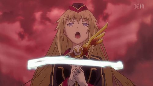  Canaria Utara from Qualidea Code She can use her world(it's a power) to heal others and boost their own worlds through singing.