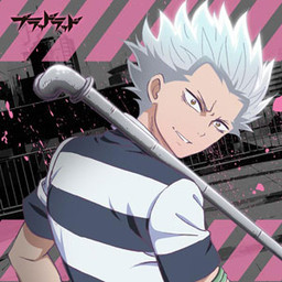  I'm not sure if he's exactly half <i>human</i>, but lupo from Blood Lad is only half werewolf. (He might be half human because his mother was living in the human world...and if I remember correctly, demons can't last very long in the human world because they rely on magic o whatever it's actually called in that and the human world doesn't have much) And if not, Centorea Shianus from Monster Musume is half human, because her father was a human and her mother was a centaur.
