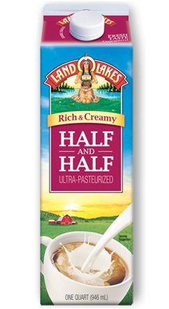  I drink Half and Half like lait and plus people think that's weird than I would have guessed.
