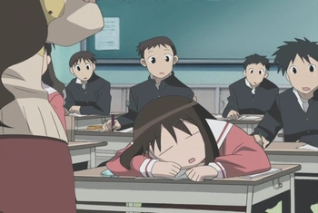  Staying up till 4:00 a.m. watching anime, playing video games, listening to music, drawing, and then falling asleep in class the 下一个 日 XD