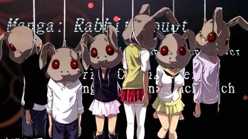 I know this isn't an Anime. But it's a Manga called Rabbit Doubt. It has 3 different series. Doubt,Judgment, Secret. This is really scary. I first found out about Rabbit Doubt when The Anime Man Joey showed it in his Top 10 Manga that should be an Anime Video. And it kept me up scares of the dark for a few months. But now I'm getting over it. You should give Rabbit Doubt a try. There are scary Anime. But some Horror Anime hasn't scared me yet. I seen Another and Corps Party. Didn't scare. Just way to bloody and gross. Lolz. Also DangonRonpa the Animation is a great Horror Anime. So is Tokyo Ghoul.