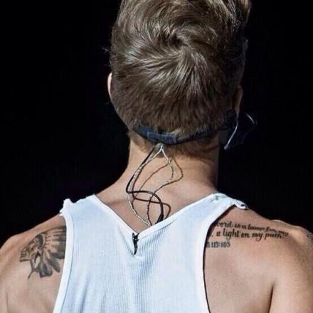  Justin and his tattooed back