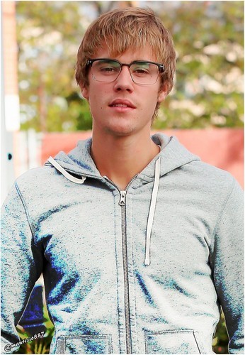  Justin wearing glasses