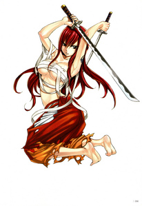  There's alot I resonate strongly with so I don't just have one character. One would be Erza Scarlet.